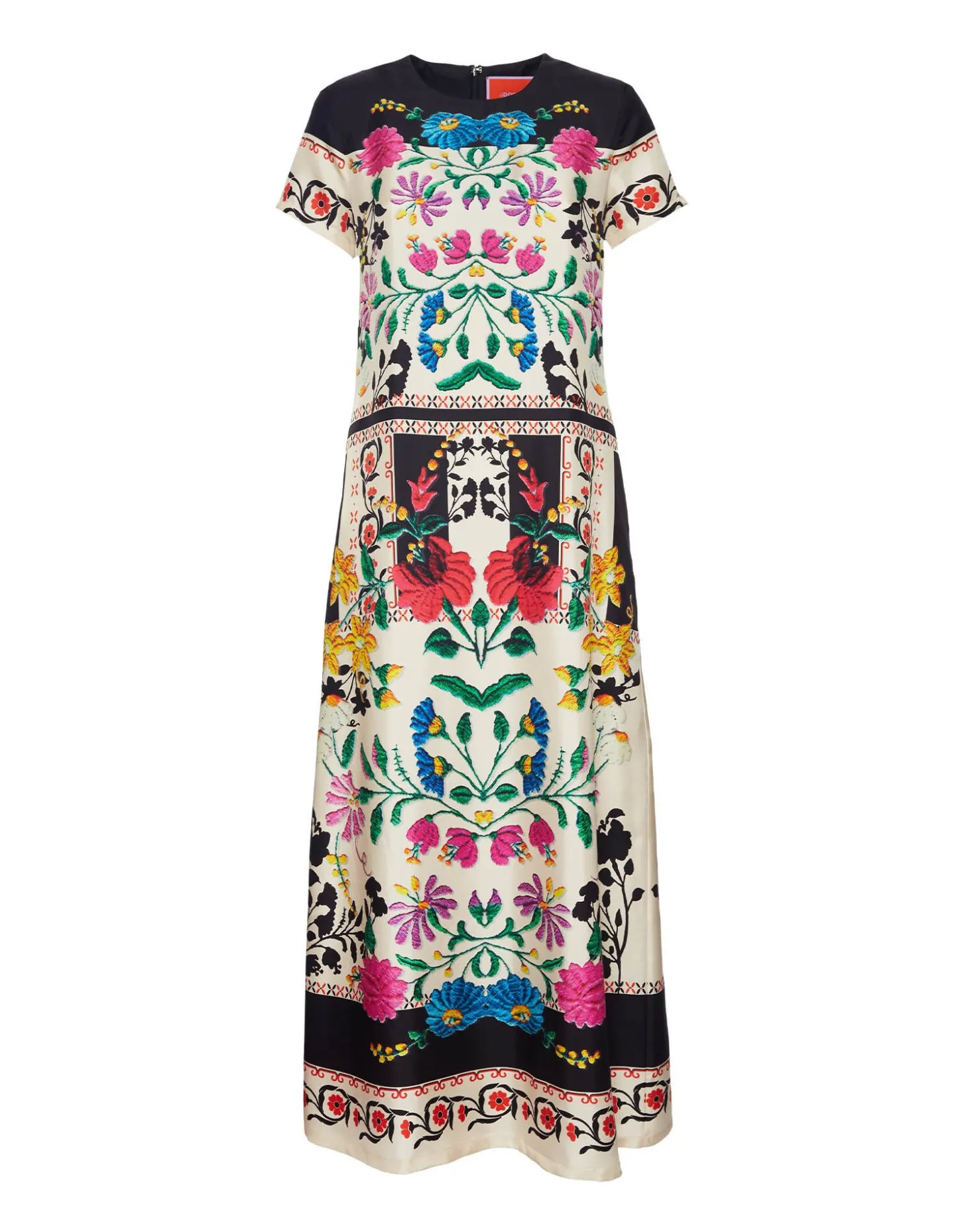 Swing DressPlaza Placée Ivory in Silk Twill