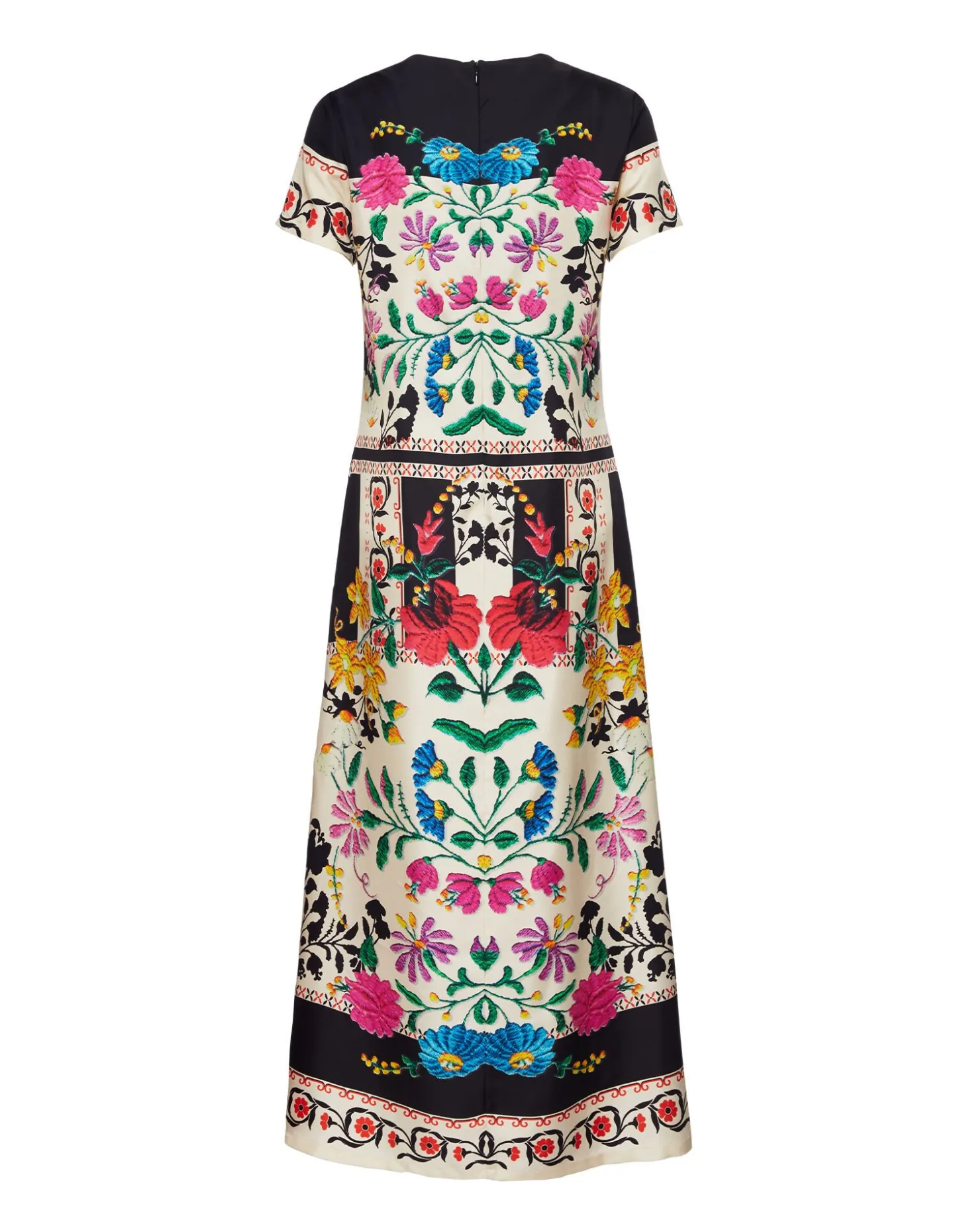 Swing DressPlaza Placée Ivory in Silk Twill