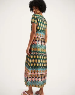 Swing DressRio Verde in Silk Twill