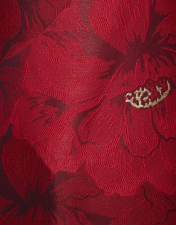 Swing DressRuby Red in Jacquard