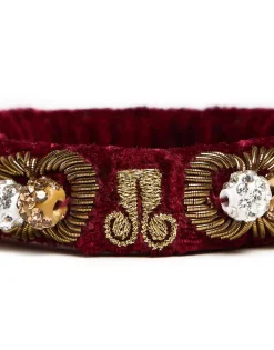 Tesoro BraceletSolid Burgundy in Velvet