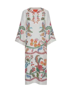 The KaftanGrenadilla Plac&eacute;e Off White in Silk Twill