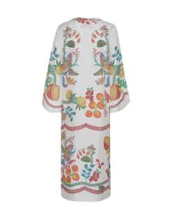 The KaftanGrenadilla Plac&eacute;e Off White in Silk Twill