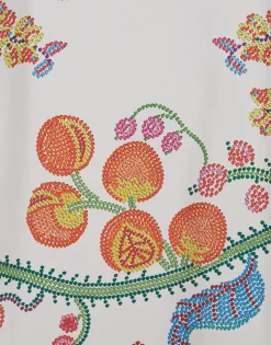 The KaftanGrenadilla Plac&eacute;e Off White in Silk Twill