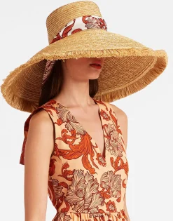 The Sun HatSolid Light Beige in Raffia