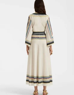 The Wrap DressDoric Plac&eacute;e Cream in Cotton Voile