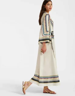 The Wrap DressDoric Plac&eacute;e Cream in Cotton Voile