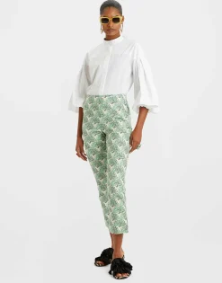 Torero PantsFans Mint in Shot Cotton