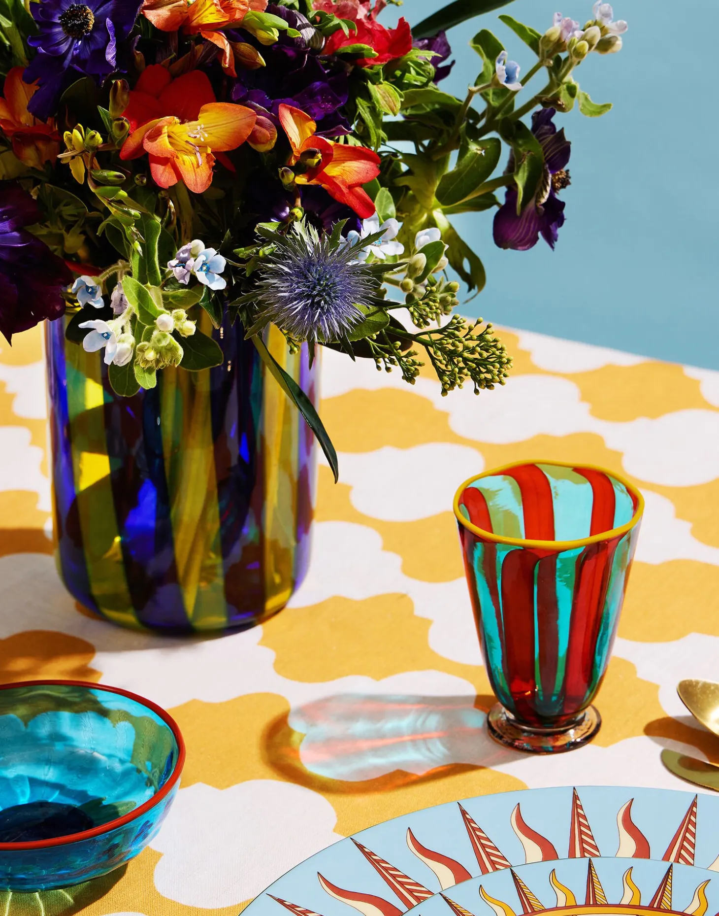 Torretta VaseBlue in Murano Glass