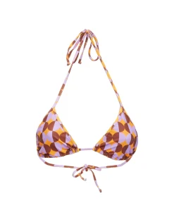 Triangle Bikini TopMezzaluna Orange in Lycra