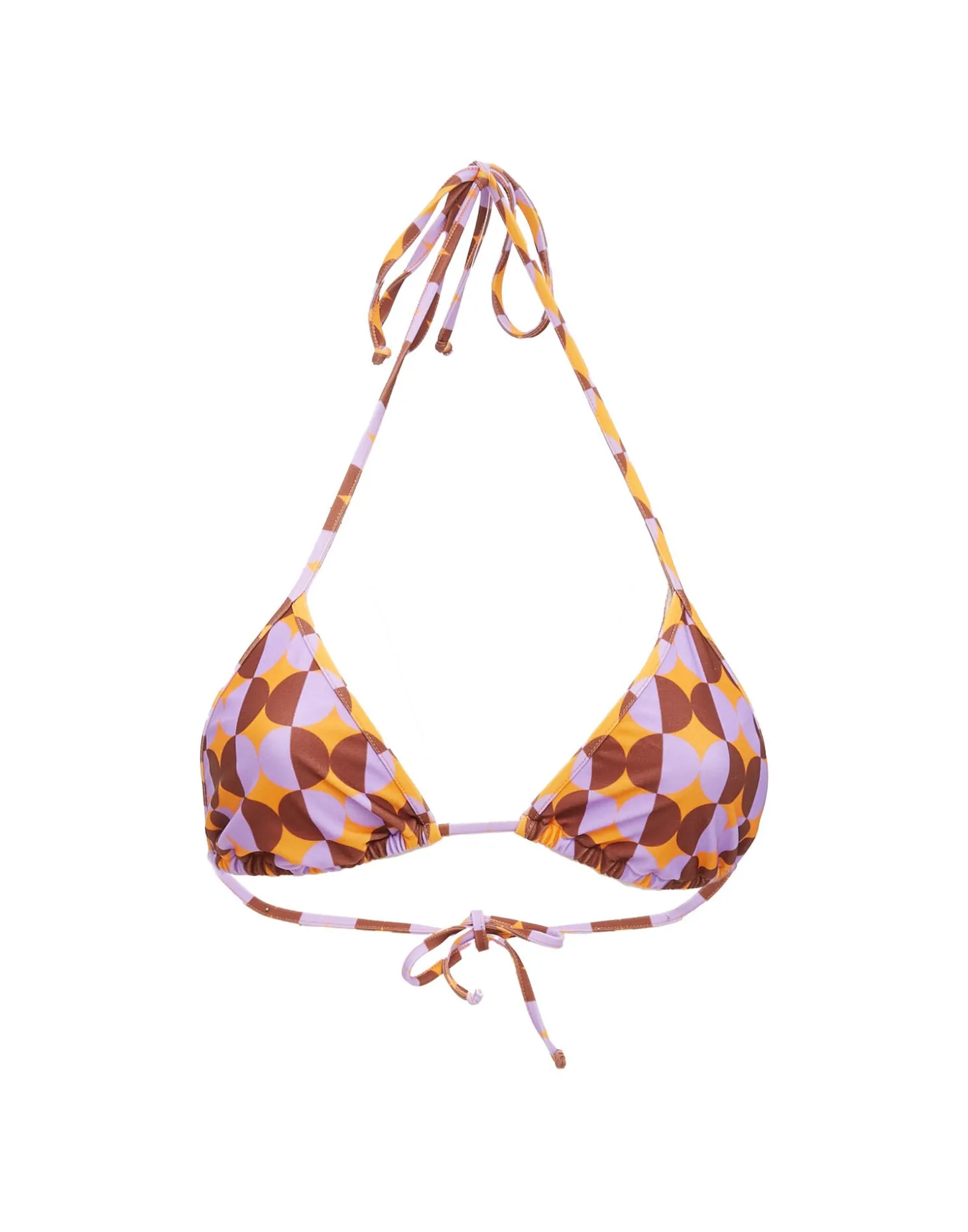 Triangle Bikini TopMezzaluna Orange in Lycra