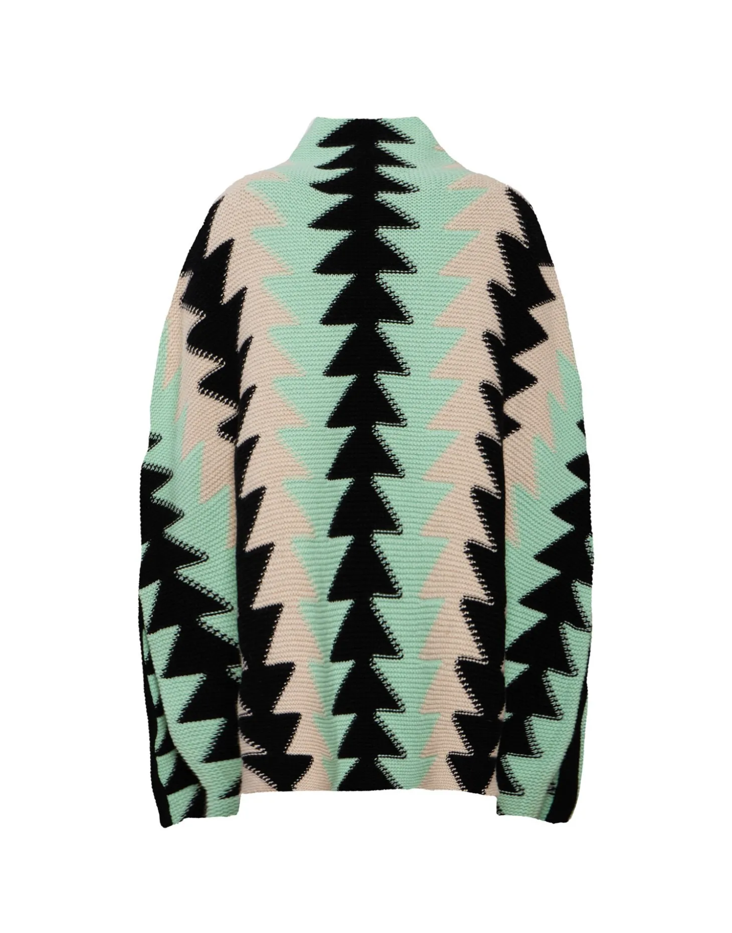 Trine CapeMint in Wool Intarsia