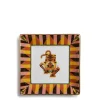 Trinket Tray (15X15)Tiger in Porcelain