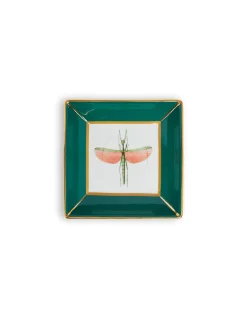 Trinket TrayLibellula Green in Porcelain