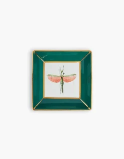 Trinket TrayLibellula Green in Porcelain