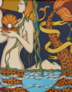 Trinket TrayThe Mermaid Bordeaux in Porcelain