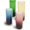 Tumbler Glass Set of 4Misty Rainbow Mix in Glass