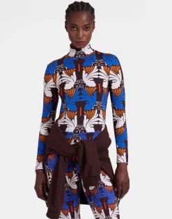 TurtleneckAli Chocolate in Skinny Jersey