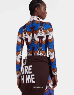 TurtleneckAli Chocolate in Skinny Jersey