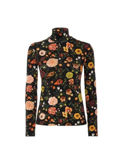 TurtleneckBotticelli Black in Skinny Jersey