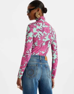 TurtleneckLilium Purple in Skinny Jersey