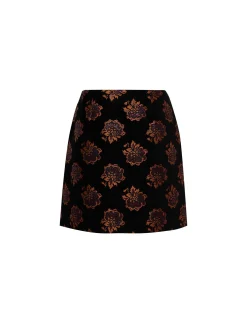 Twiggy SkirtRosette Black in Jacquard