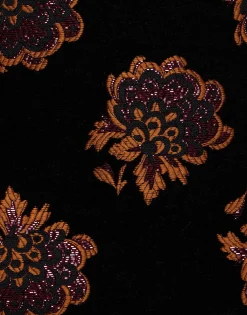 Twiggy SkirtRosette Black in Jacquard