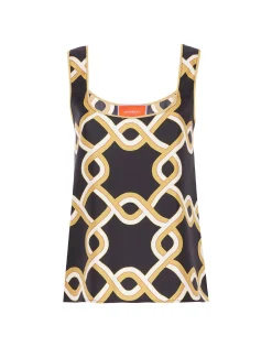 Twirl TopTackle Black in Silk Twill