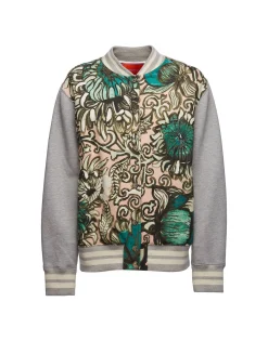 Varsity BomberAnemone Pink in Jersey Harvey