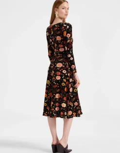 Vaudeville DressBotticelli Black in Velvet Stretch