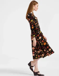 Vaudeville DressBotticelli Black in Velvet Stretch