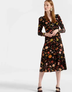 Vaudeville DressBotticelli Black in Velvet Stretch