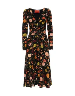 Vaudeville DressBotticelli Black in Velvet Stretch