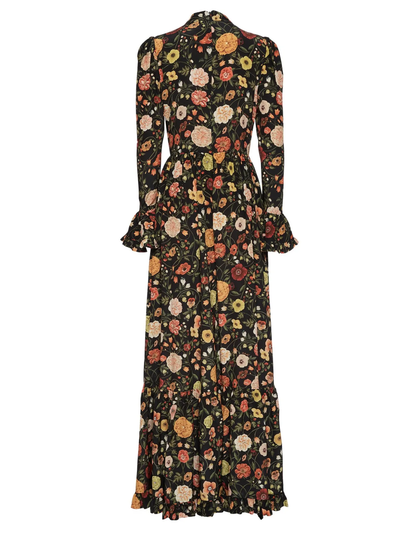 Visconti DressBotticelli Black in Crepe De Chine Silk