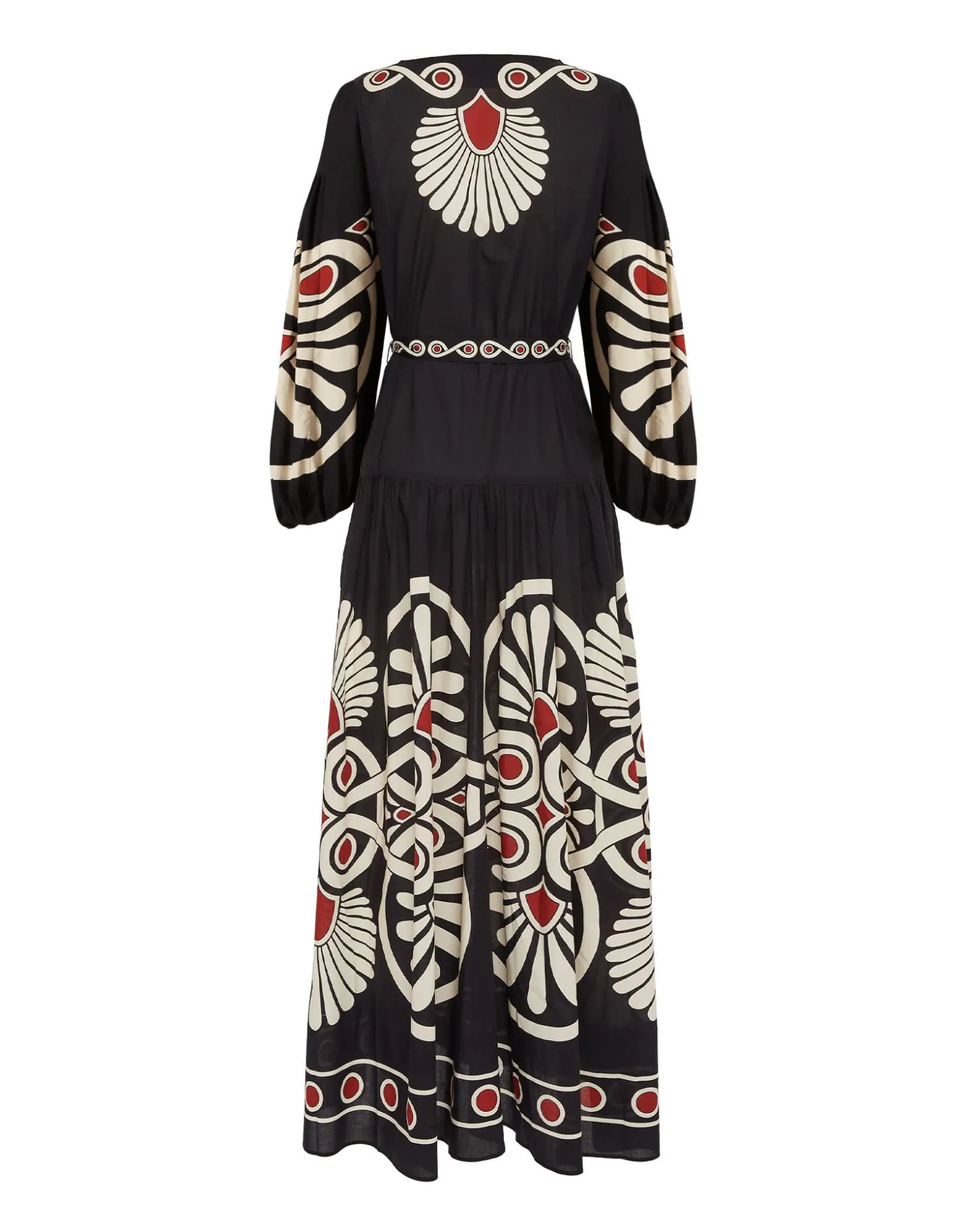 Viviana DressMedallion Placée Black in Cotton Voile