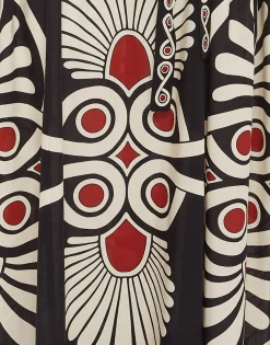 Viviana DressMedallion Placée Black in Cotton Voile