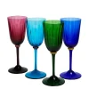 Wine Glass Set of 4Rainbow in Murano Glass