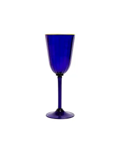 Wine Glasses Set Of 2Blue in Murano Glass