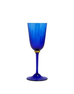 Wine Glasses Set Of 2Blue in Murano Glass