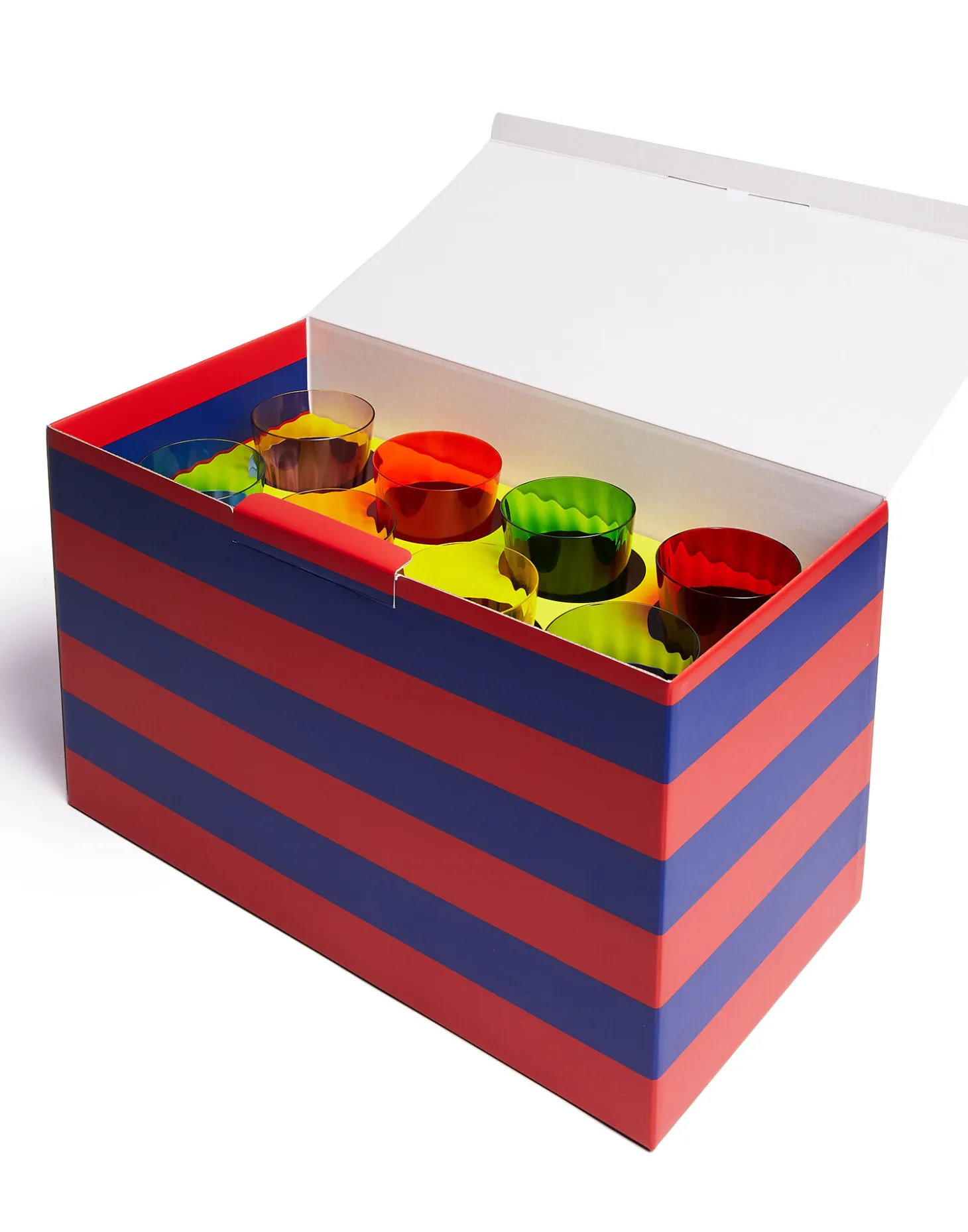 Wine Rainbow Glasses Set Of 8Rainbow in Murano Glass