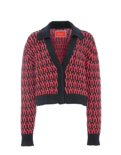 Winset CardiganNavy in Cable Chain