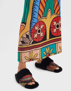 Winter SlidesSicomore Black in Jacquard